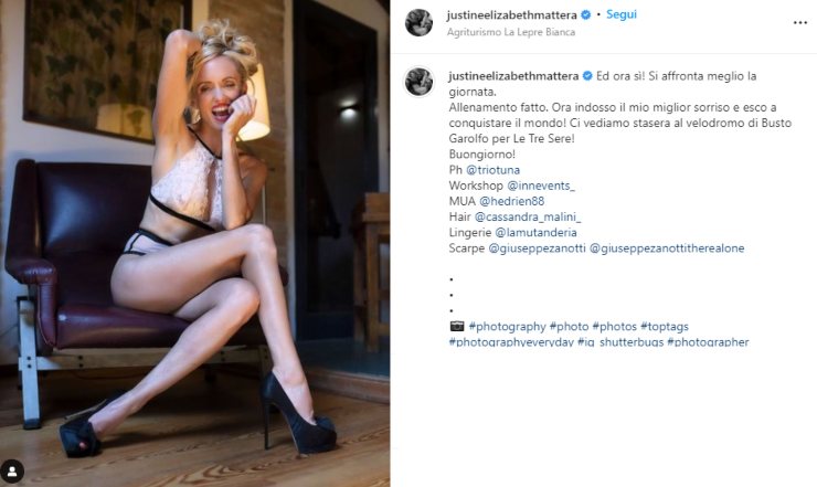 Justine Mattera lingerie