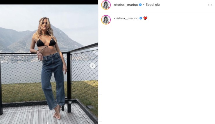 Cristina Marino bikini jeans