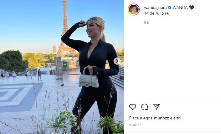 Wanda Nara in posa