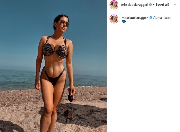 Bikini leopardato Claudia Ruggeri