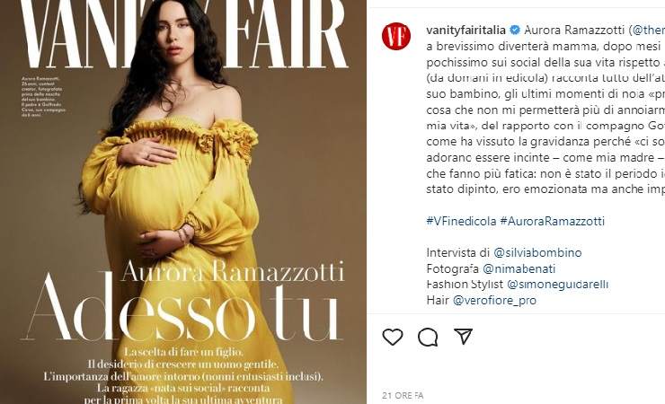 Aurora Ramazzotti dettagli gravidanza