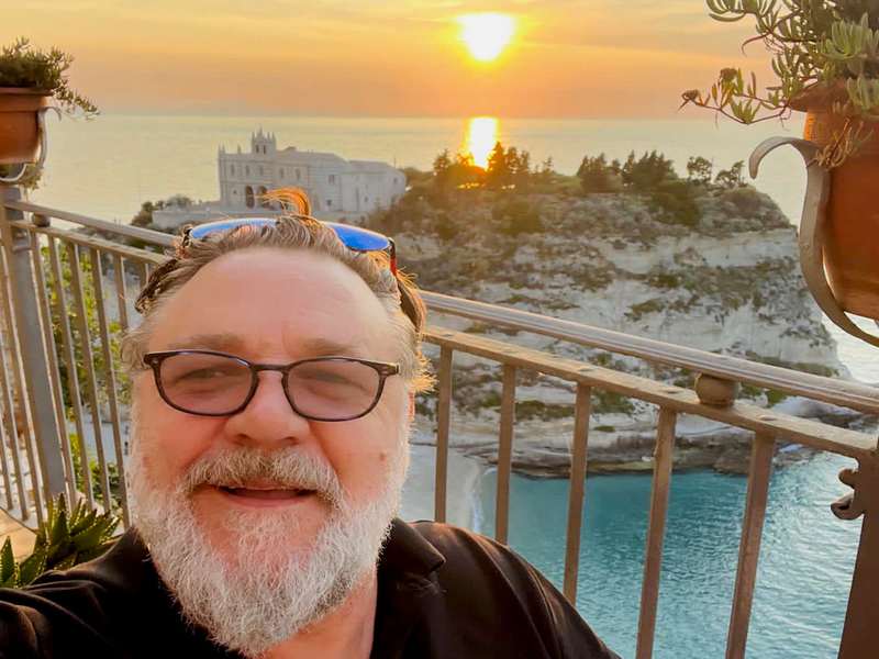Russell Crowe a Tropea